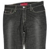 Levis 518 Boot Cut Jeans - 32W UK 10 Grey Cotton