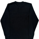 Carhartt Henley Long Sleeve T-Shirt - Medium Black Cotton