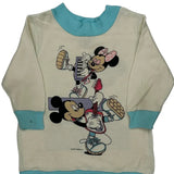 Age 3 Disney Cartoon Long Sleeve T-Shirt - 2XS Cream Cotton