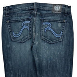 Rock & Republic Slim Fit Jeans - 31W UK 10 Dark Wash Cotton Blend
