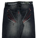 Akomks Hip Hop Jeans - 36W 30L Dark Wash Denim