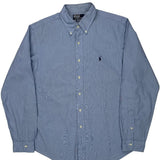 Polo By Ralph Lauren Striped Shirt - XL Blue Cotton