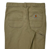 Carhartt Carpenter Trousers - 30W 32L Khaki Cotton