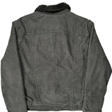 Levis Sherpa Lined Cord Jacket - Large Gray Corduroy