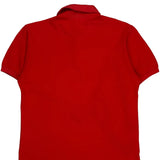 Lacoste Polo Shirt - Small Red Cotton