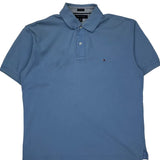 Tommy Hilfiger Polo Shirt - Large Blue Cotton