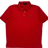 Polo By Ralph Lauren Polo Shirt - Large Red Cotton