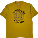 Universität München Tjays Single Stitch T-Shirt - Large Yellow Cotton