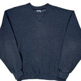 Blank Russell Athletic Sweatshirt - Large Grey Cotton Blend
