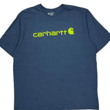 Carhartt T-Shirt - 2XL Blue Cotton
