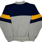 Adidas Striped Track Jacket - Large Yellow Cotton Blend