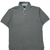 Tommy Hilfiger Polo Shirt - Small Gray Cotton