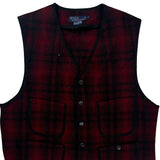 Polo By Ralph Lauren Checked Vest - Large Black Cotton