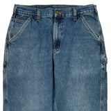 Carhartt Double Knee Carpenter Jeans - 34W 28L Blue Cotton