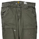 Carhartt Double Knee Carpenter Trousers - 36W 36L Grey Cotton