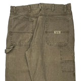 Wrangler Carpenter Pants - 36W 34L Brown Cotton