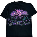 Cal Cru Graphic T-Shirt - Large Purple Cotton