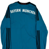 2013-14 Bayern München Adidas Goalkeepers Football Shirt - Medium Blue Polyester
