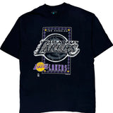 Los Angeles Lakers Nba Single Stitch T-Shirt - Large Black Cotton