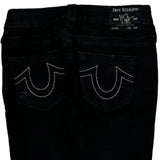 True Religion Skinny Jeans - 25W UK 4 Black Cotton Blend