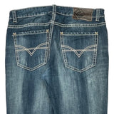Rock & Roll Cowboy Boot Cut Jeans - 38W 31L Blue Cotton Blend