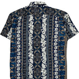 The Hawaiian Original Floral Hawaiian Shirt - Large Blue Cotton