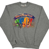 Walt Disney World 2001 Disney Cartoon Sweatshirt - Medium Grey Cotton Blend