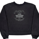 Laconia Harley Davidson Graphic Sweatshirt - Large Black Cotton