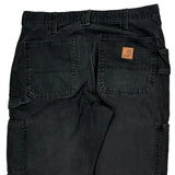 Carhartt Carpenter Trousers - 32W 30L Black Cotton