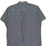 Tommy Hilfiger Checked Short Sleeve Shirt - Large Blue Cotton