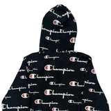 Spellout Champion Reverse Weave Hoodie - Medium Red Cotton Blend