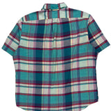 Authentic Indian Madras Ralph Lauren Checked Short Sleeve Shirt - XL Multicoloured Cotton