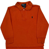 Age 3 Polo By Ralph Lauren Polo Shirt - 2XS Orange Cotton