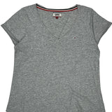 Tommy Jeans T-Shirt - Small Grey Cotton
