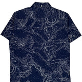 Tommy Hilfiger Slim Fit Short Sleeve Shirt - Large Navy Cotton