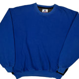 Blank Russell Athletic Sweatshirt - XL Blue Cotton Blend