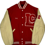 Lc Holloway College Varsity Jacket - XL Red Wool Blend