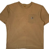Carhartt T-Shirt - Large Brown Cotton