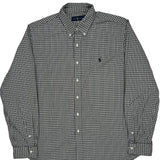 Ralph Lauren Checked Shirt - XL Black & White Cotton