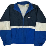 Reebok Windbreaker - Large Blue Polyamide