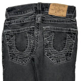 True Religion Contrast Stitch Jeans - 28W US 4 Gray Cotton