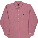 Ralph Lauren Checked Shirt - XL Pink Cotton