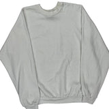 90S Blank Ultra Fleece Sweatshirt - Large White Cotton