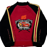 Age 8 Lightning Mcqueen Disney Cartoon Varsity Jacket - Medium Black Cotton