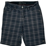 Oakley Checked Shorts - 31W 12L Grey Cotton