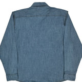 Wrangler Denim Shirt - 2XL Blue Cotton