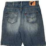 Levis Denim Shorts - 38W 10L Blue Cotton