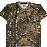 Russell Outdoors Camo T-Shirt - XL Khaki Cotton