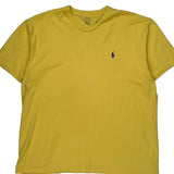 Polo By Ralph Lauren T-Shirt - XL Yellow Cotton