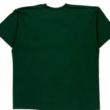 Single Stitch Hockey Unbranded Graphic T-Shirt - Large Green Cotton